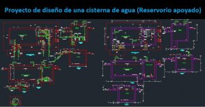 Diseño de una cisterna de agua Reservorio apoyado