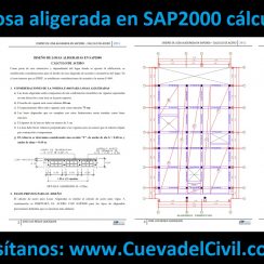 Diseño de losa aligerada en SAP2000 cálculo de acero