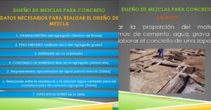 Datos para el Diseño de Concreto Hidráulico