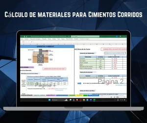 Calculo de materiales para cimientos corridos