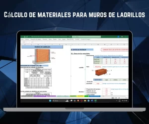 Cálculo de materiales para muros de ladrillos