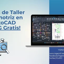 Plano de Taller Automotriz AutoCAD Gratis