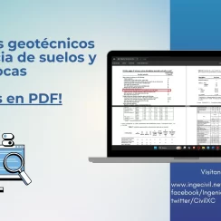Parámetros geotécnicos de referencia de suelos y rocas