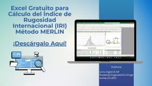 Excel Cálculo Índice de Rugosidad Internacional (IRI) Metodo MERLIN