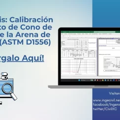 Excel para Calibración del Cono de Arena y de Arena de Densidad ASTM D1556