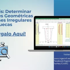 Cálculo de Propiedades Geométricas de Secciones Irregulares Huecas mediante Coordenadas en Excel