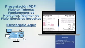 Flujo en Tuberías, Hidráulica, Régimen de Flujo, Ejercicios Resueltos