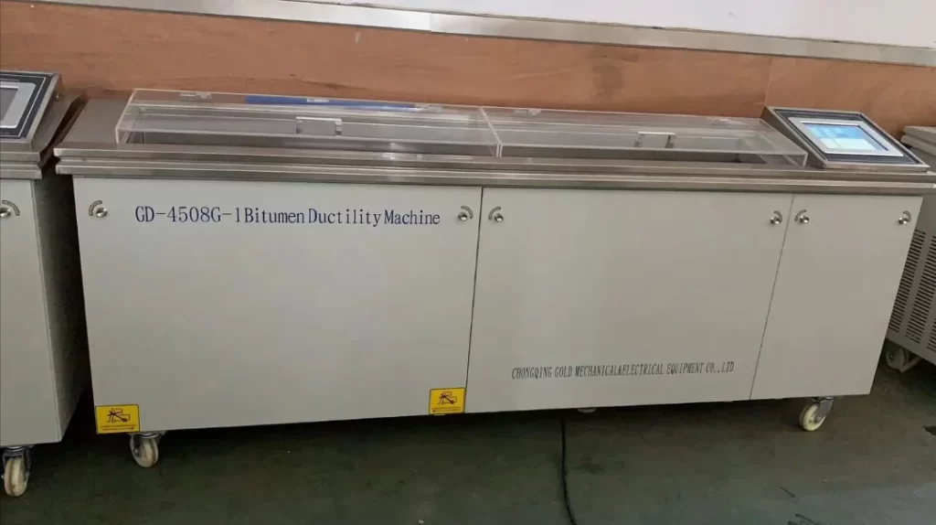 Máquina de ductilidad ASTM D6084 prueba de recuperación elástica