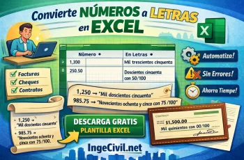 Convierte Números a Letras en Excel: Plantilla para todo tipo de Documentos