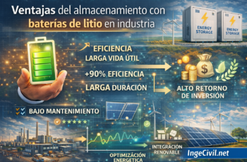 Ventajas del almacenamiento con baterías de litio en la industria